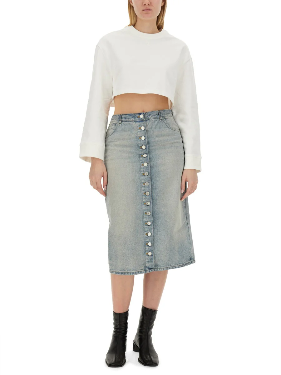 COURREGES Cropped Sweatshirt - Image 2