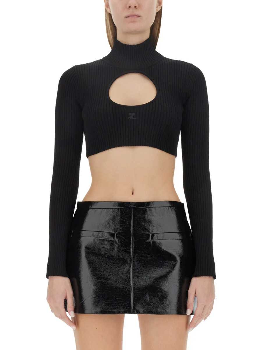 Courreges Cropped Women's Mini Shirt
