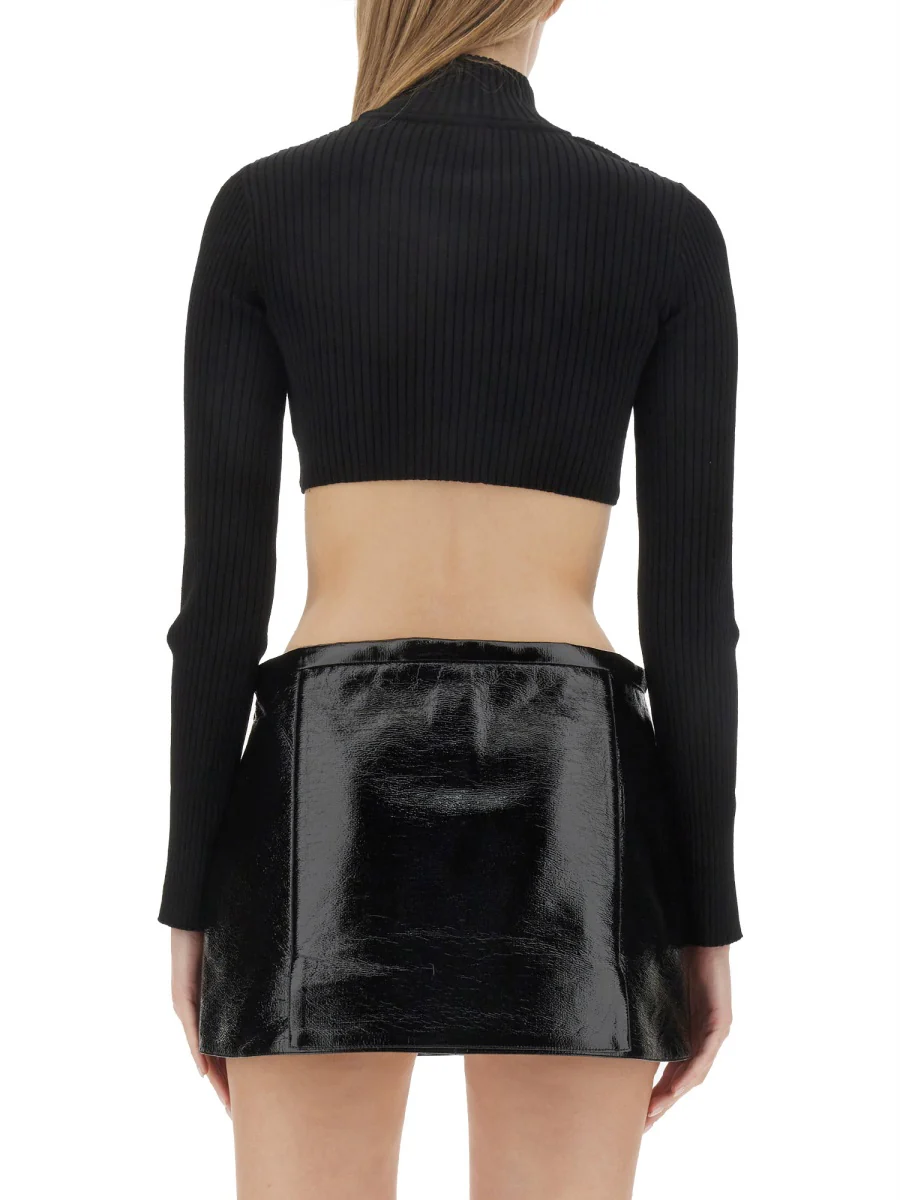 Courreges Cropped Women's Mini Shirt - Image 3