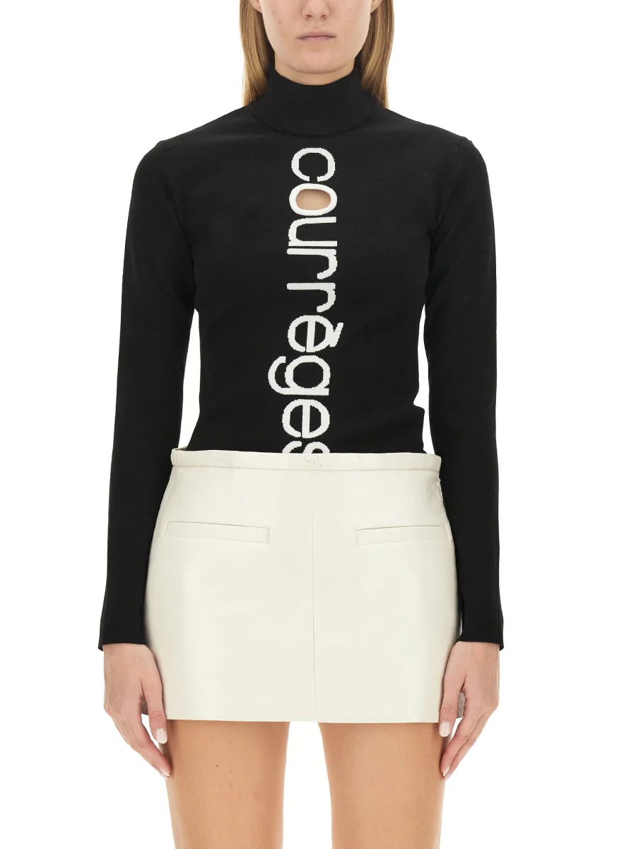 COURREGES FITTED T-SHIRT