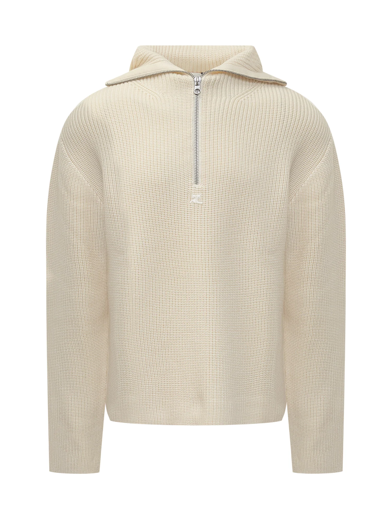 Courreges Logo-Embellished Merino Wool Sweatshirt