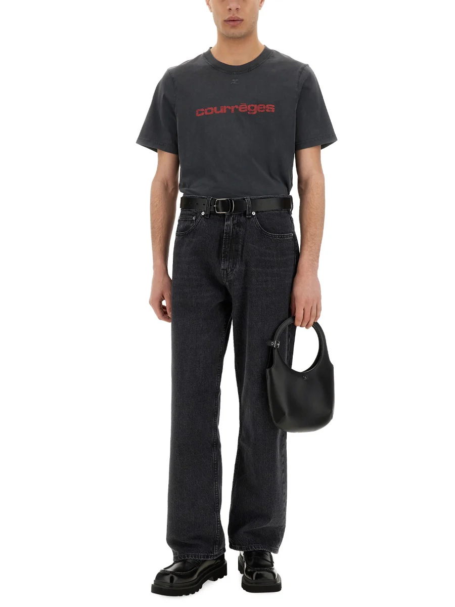 COURREGES Logo-print T-shirt - Image 2