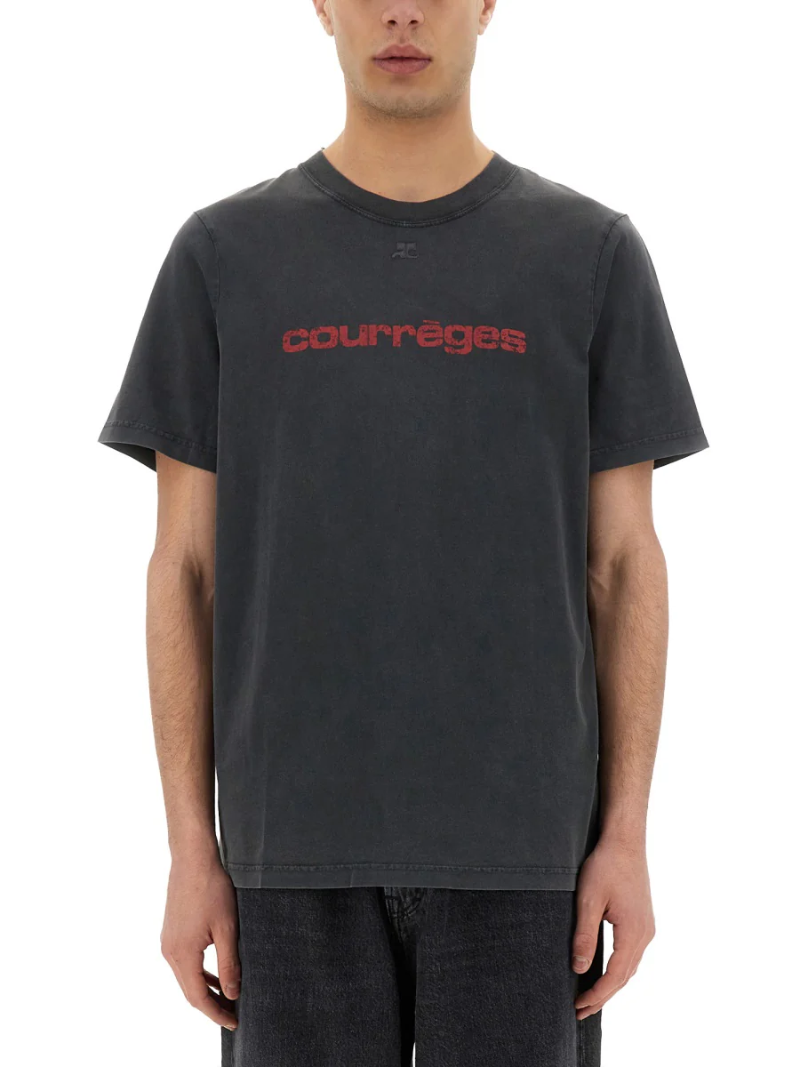 COURREGES Logo-print T-shirt - Image 5