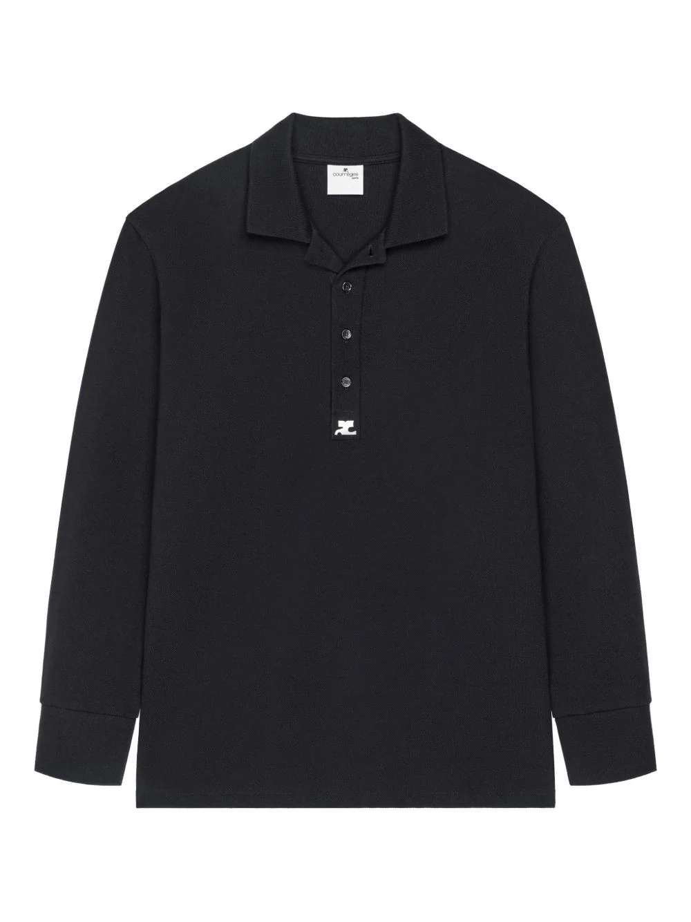 Courrèges Long-sleeve Logo-detail Polo Shirt