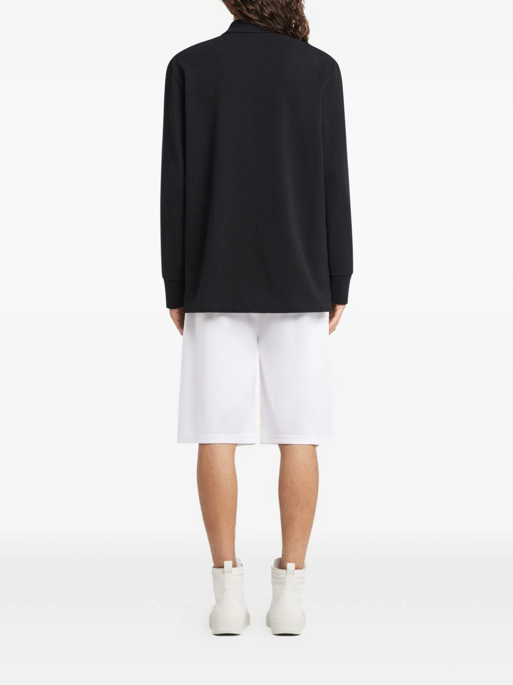 Courrèges Long-sleeve Logo-detail Polo Shirt - Image 2