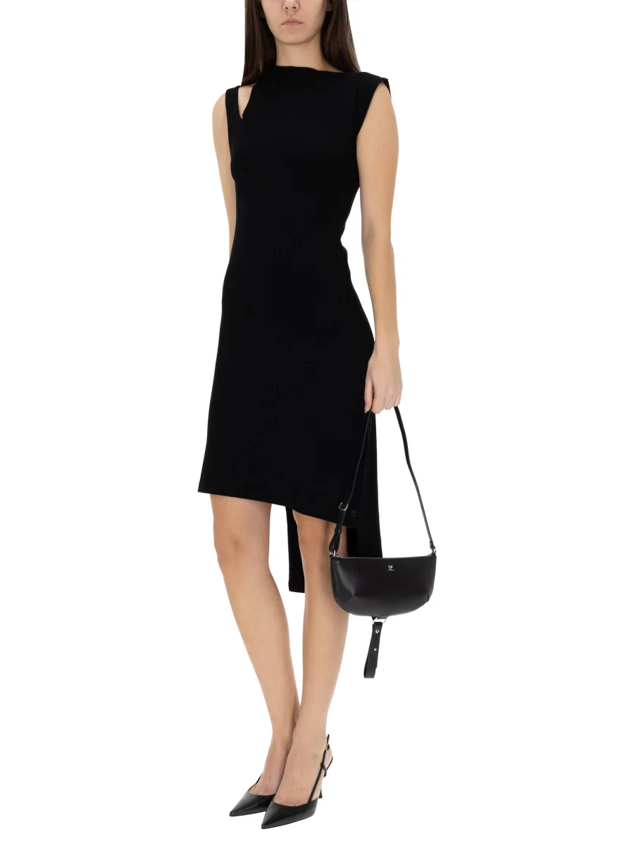 COURREGES Oblique Square Rib Dress - Image 3
