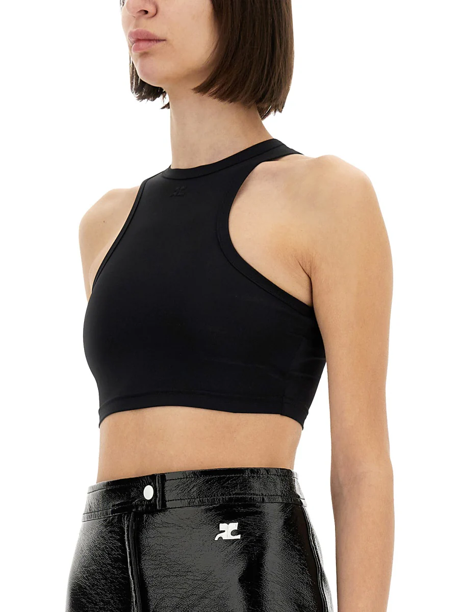COURREGES Racerback Crop Top - Image 4