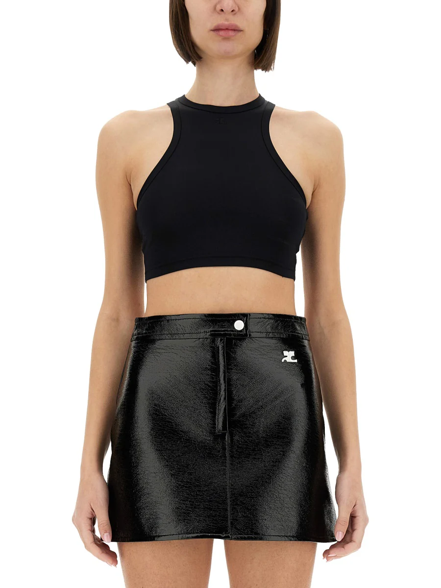 COURREGES Racerback Crop Top - Image 5