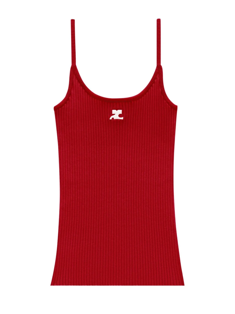COURREGES Reedition Knit Tank Top
