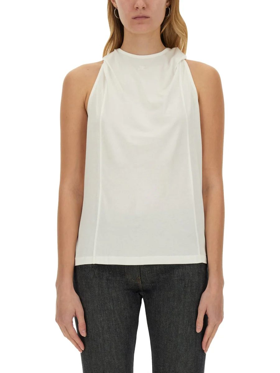 Courreges Regular Fit Logo Top