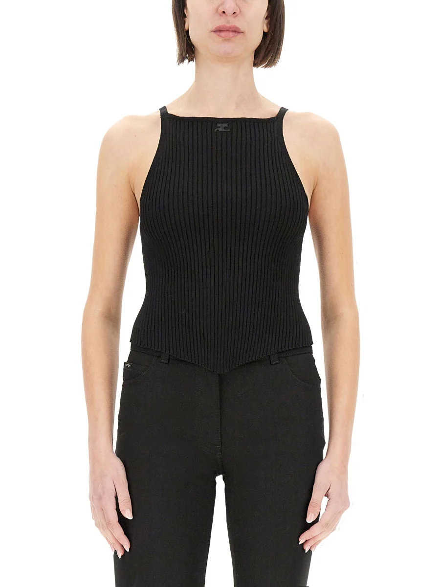 Courreges Ribbed Tank Top - Women's