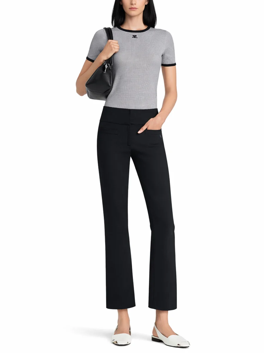 COURREGES Signature Contrast T-Shirt - Image 2