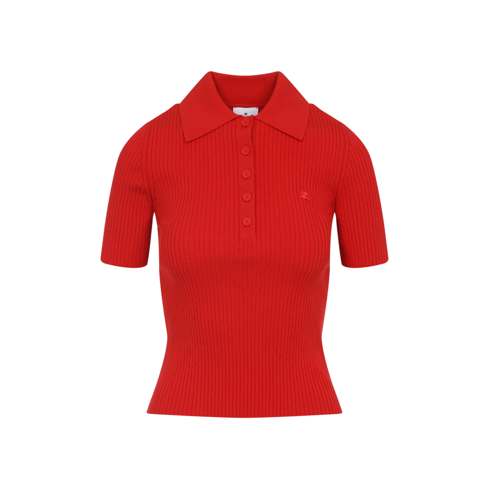 Courreges Signature Viscose Polo - Image 6