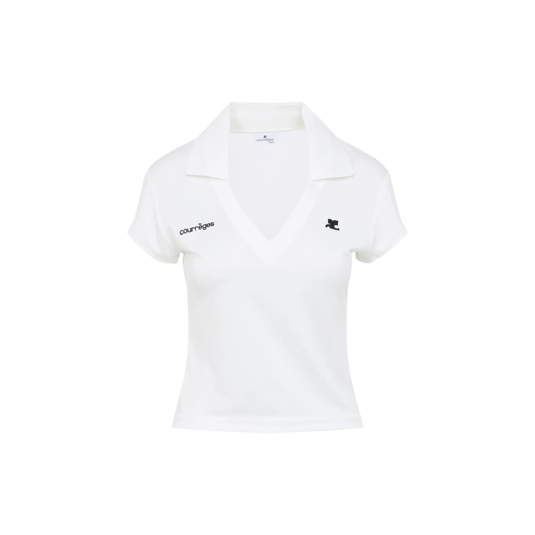Courreges Sports Cropped Polo - Image 2