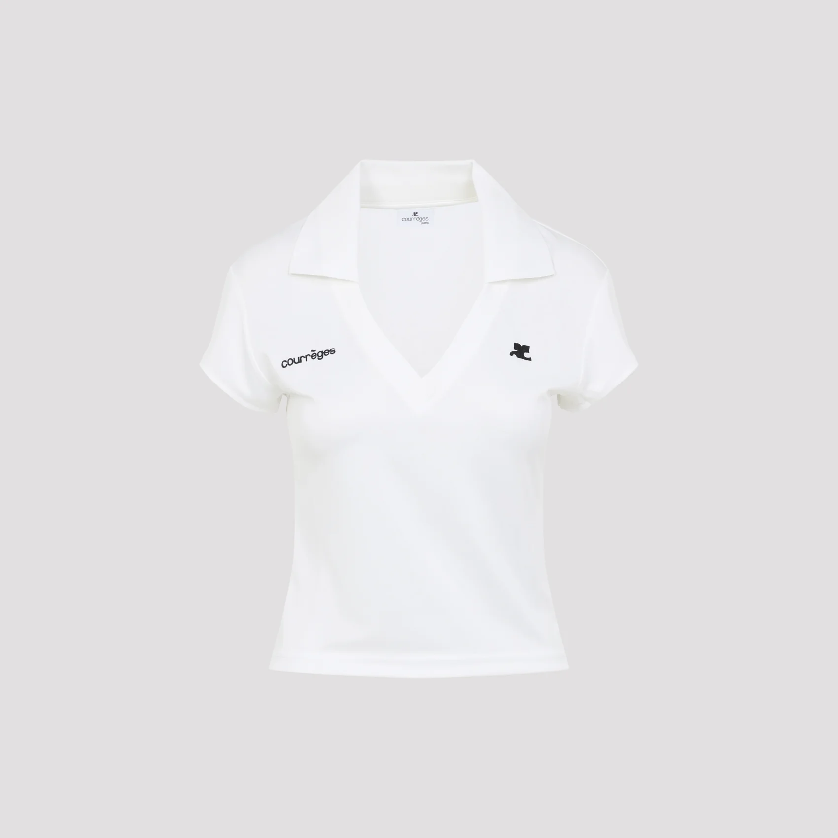 Courreges Sports Cropped Polo - Image 7