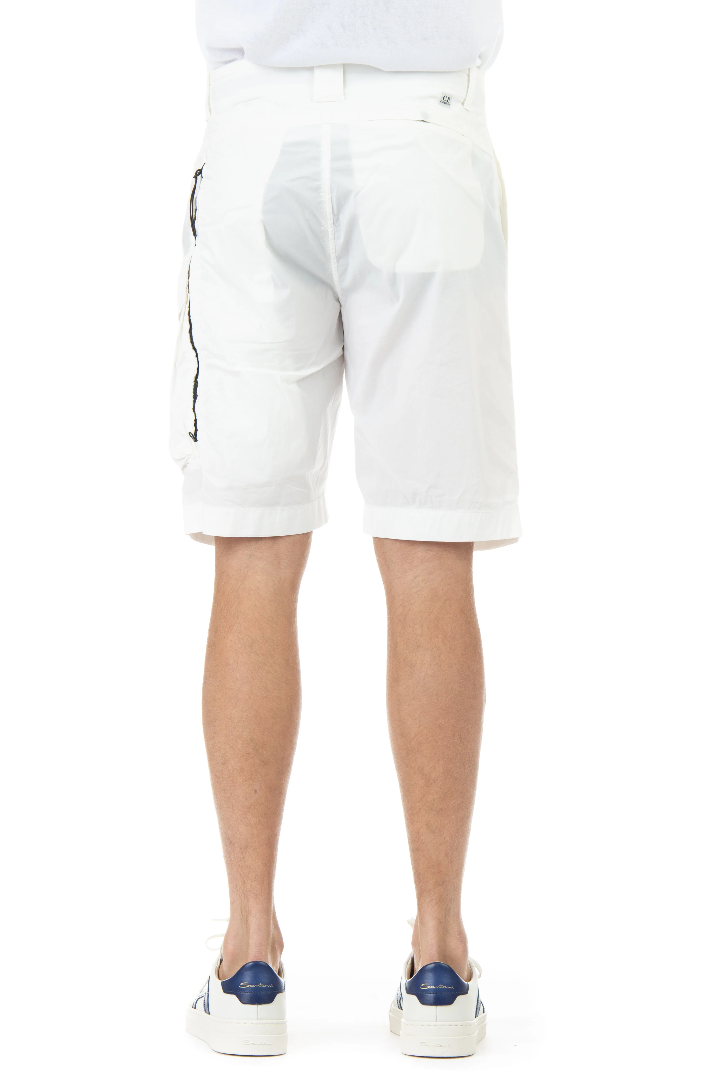 Cp Company Cargo Bermuda Shorts in 50 Fili Fabric - Perfect for Modern Adventures - Image 3