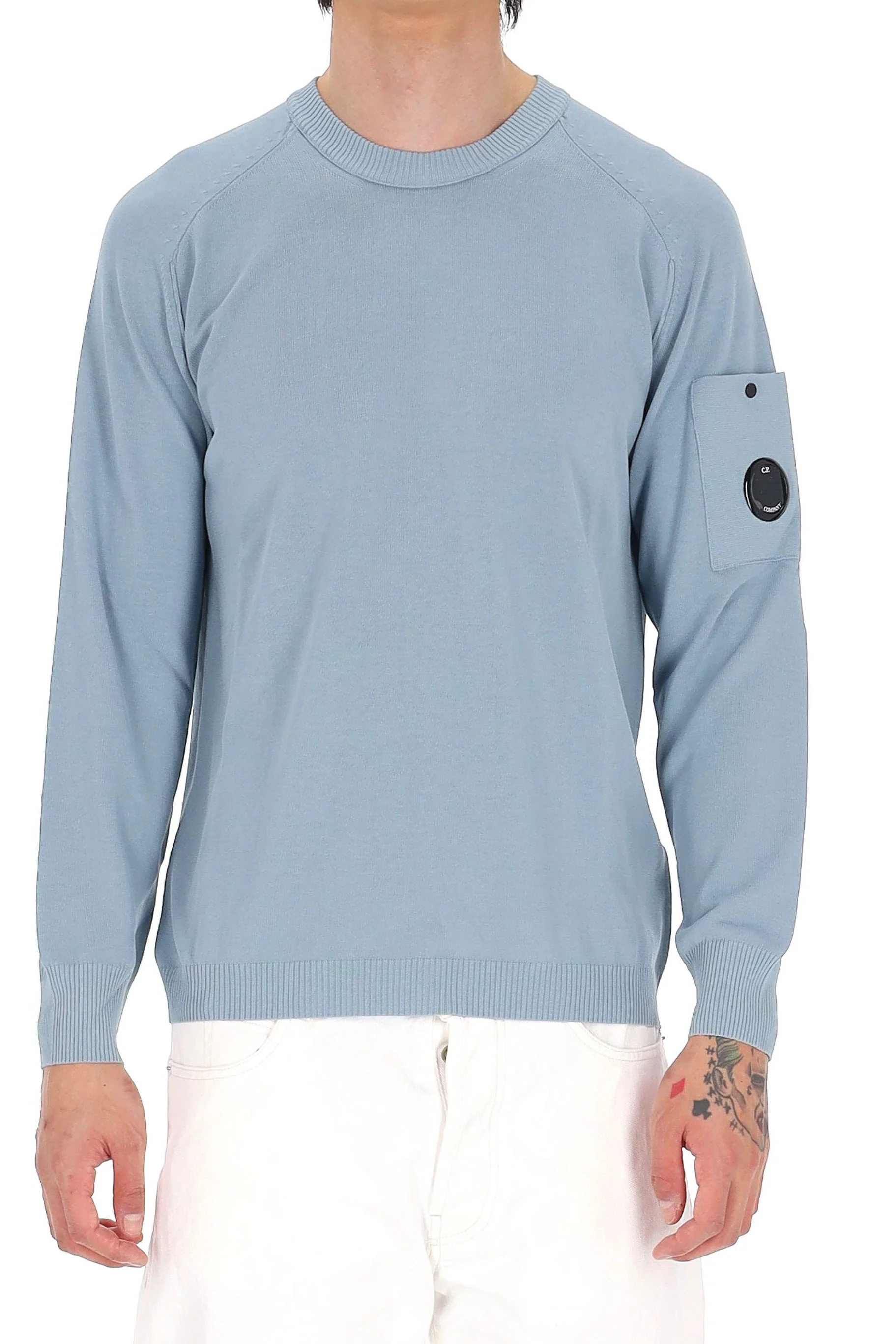Cp Company Clear Blue Men's Mini Sweater - Image 5