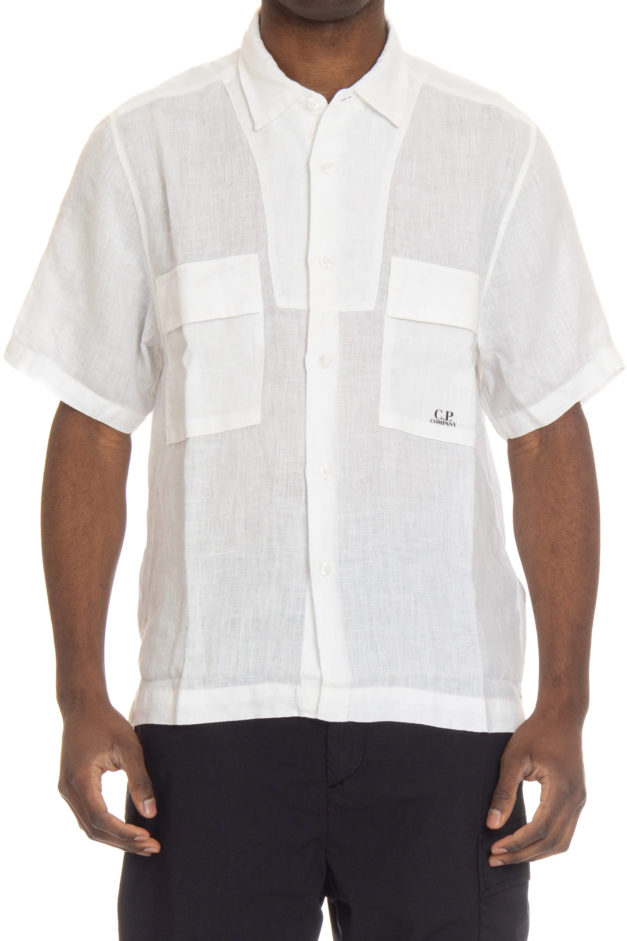 Cp Company Light and Natural Mini Shirt for Men - Image 4