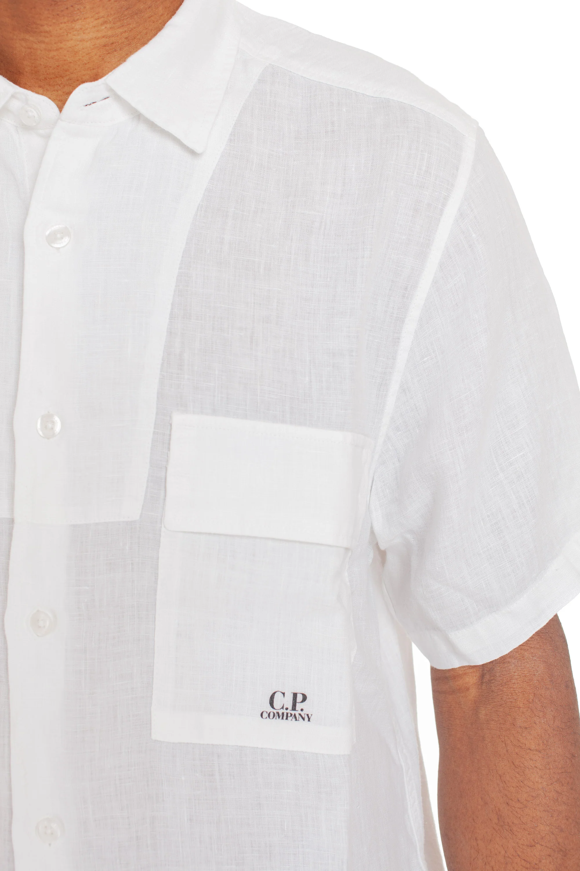 Cp Company Light and Natural Mini Shirt for Men - Image 5