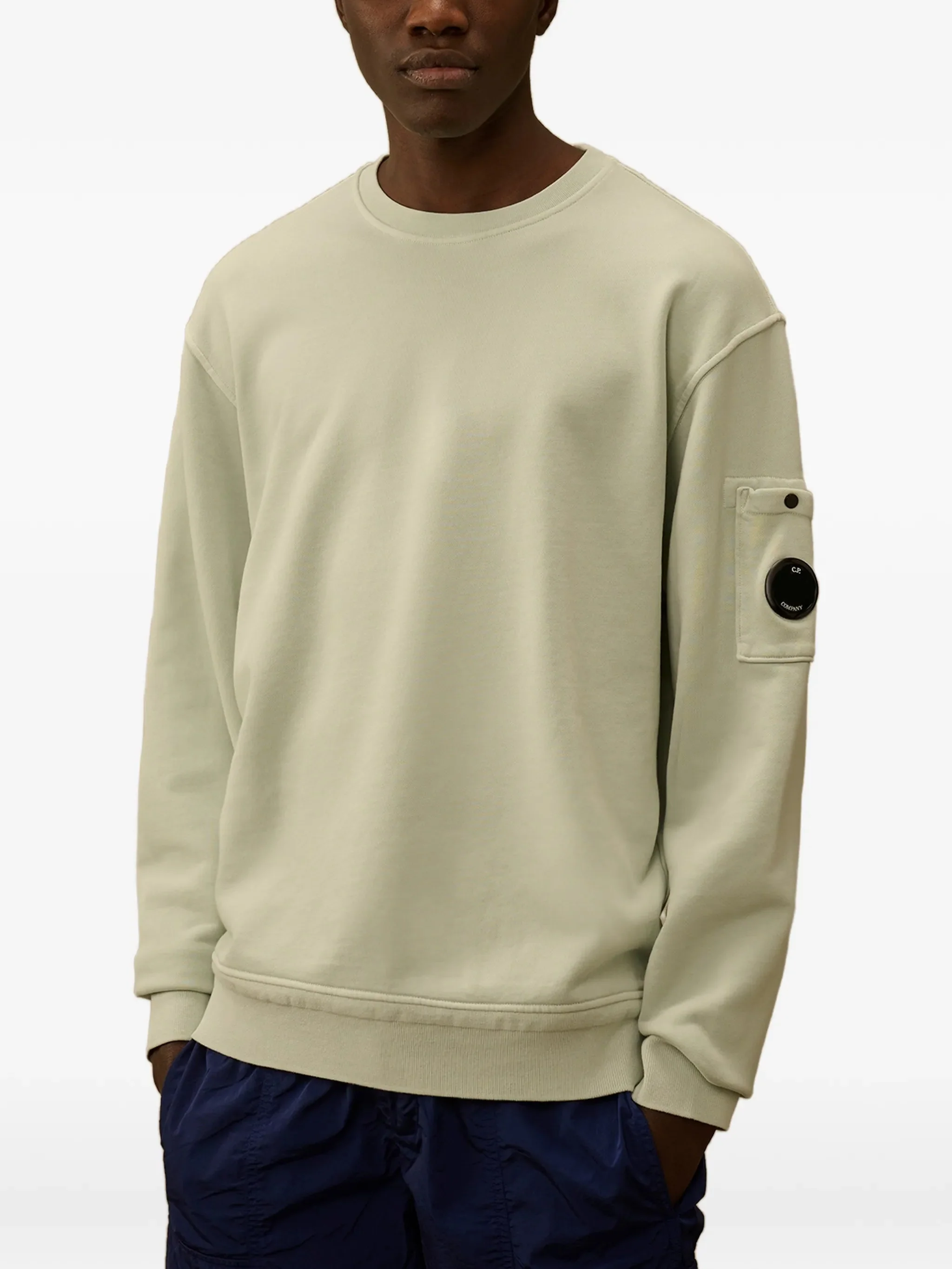 Cp Company Men's Mini Cotton Crewneck Sweatshirt with Pocket - Image 3