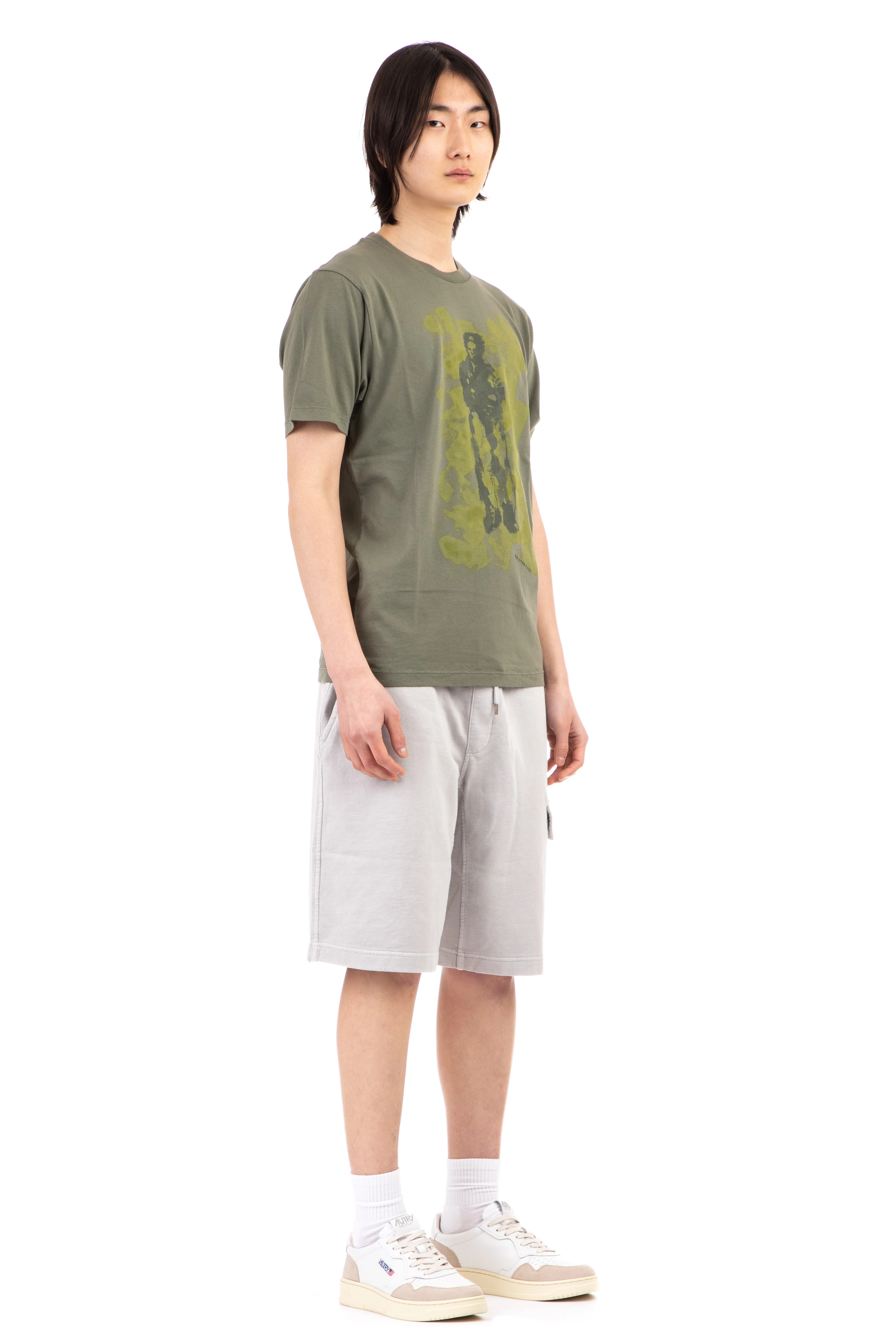 Cp Company Relaxed Fit Tie-Dye Effect T-Shirt with Graphic Print - Image 2