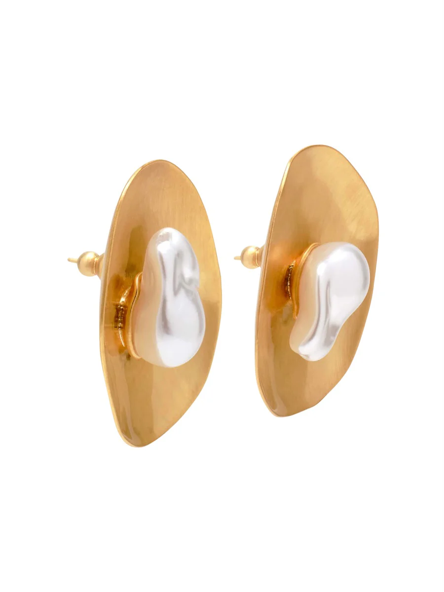 Cult Gaia Brass Plated Mini Earrings - Image 2