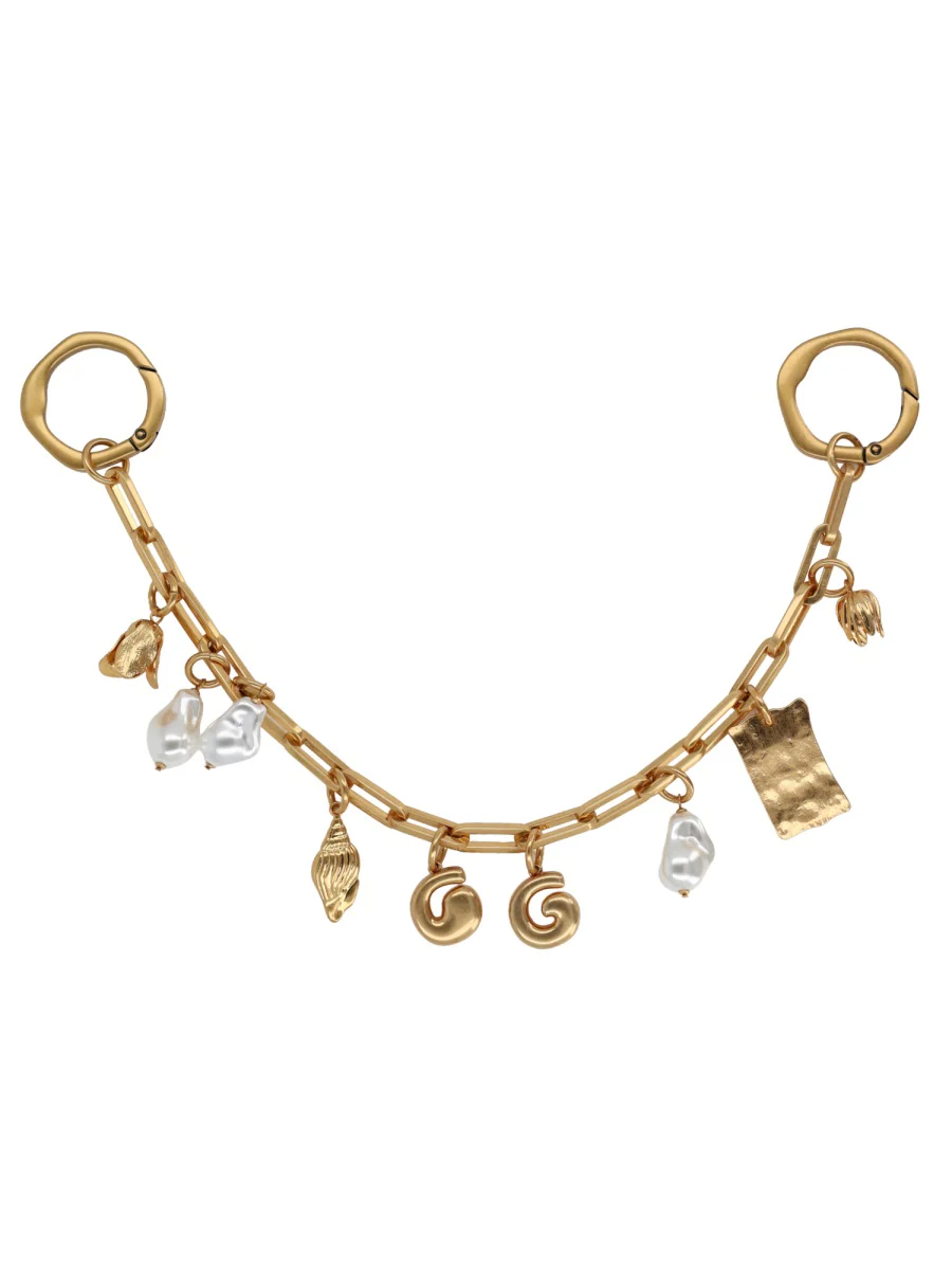 Cult Gaia Mini Antique Brass Pearl Key Holder