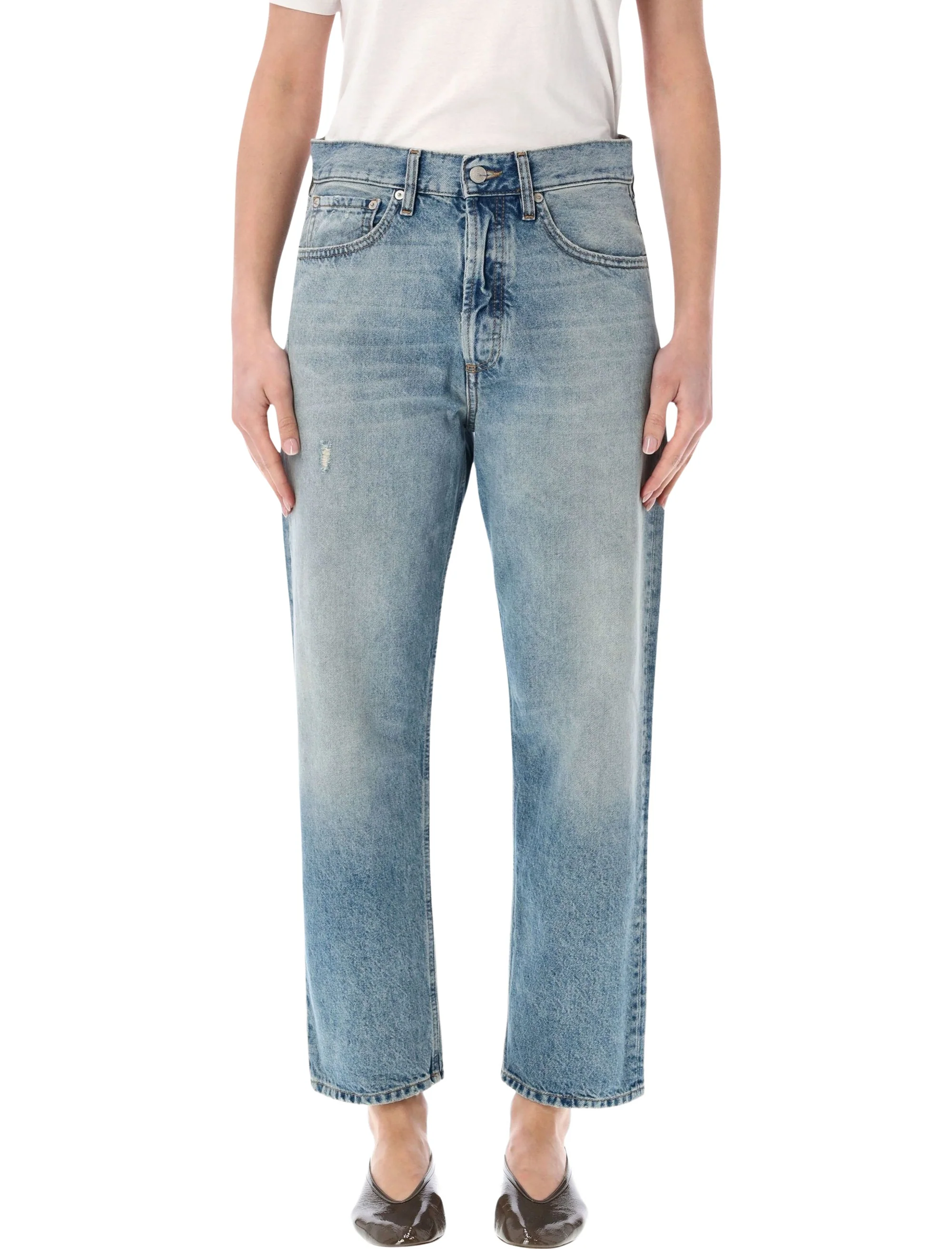 Cycle Mid-High Waist Mom-Fit Jeans - Size 28