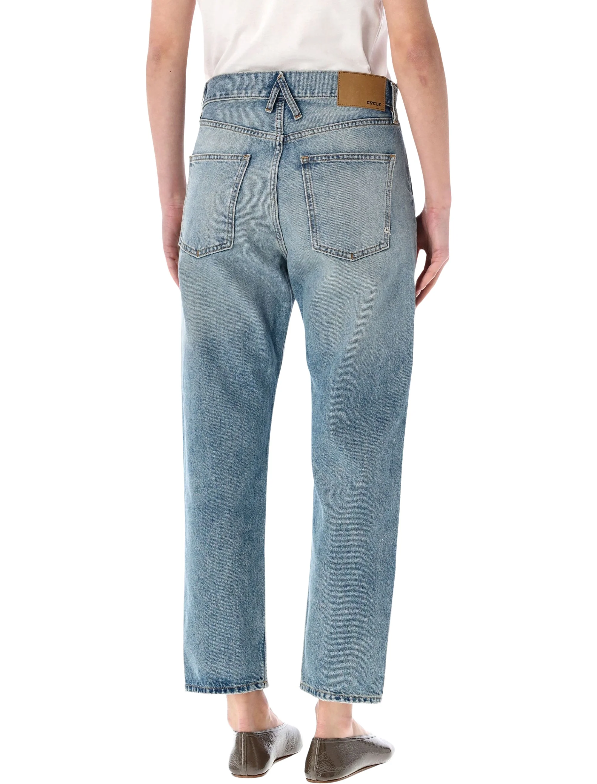 Cycle Mid-High Waist Mom-Fit Jeans - Size 28 - Image 2