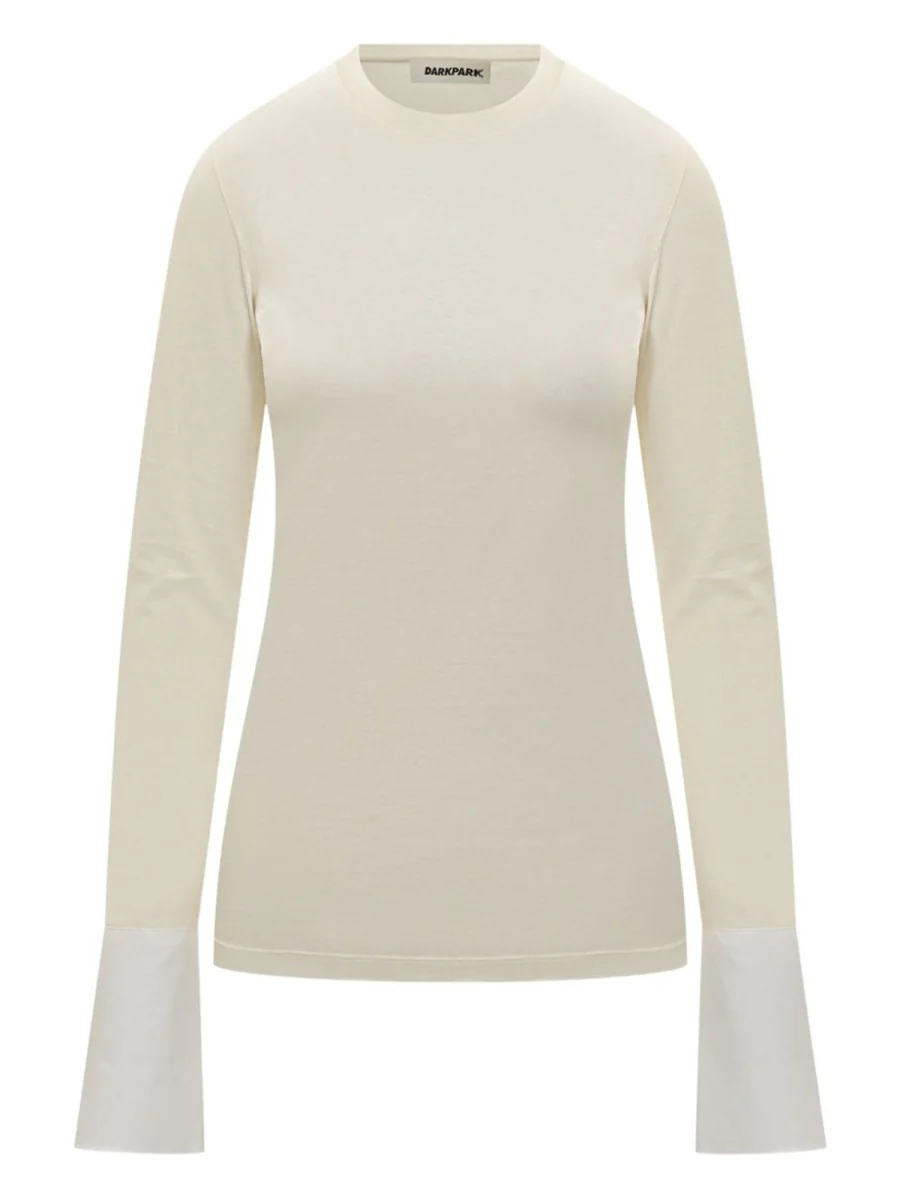 DARKPARK Nora Jumper with Buttoned Shirt Cuffs