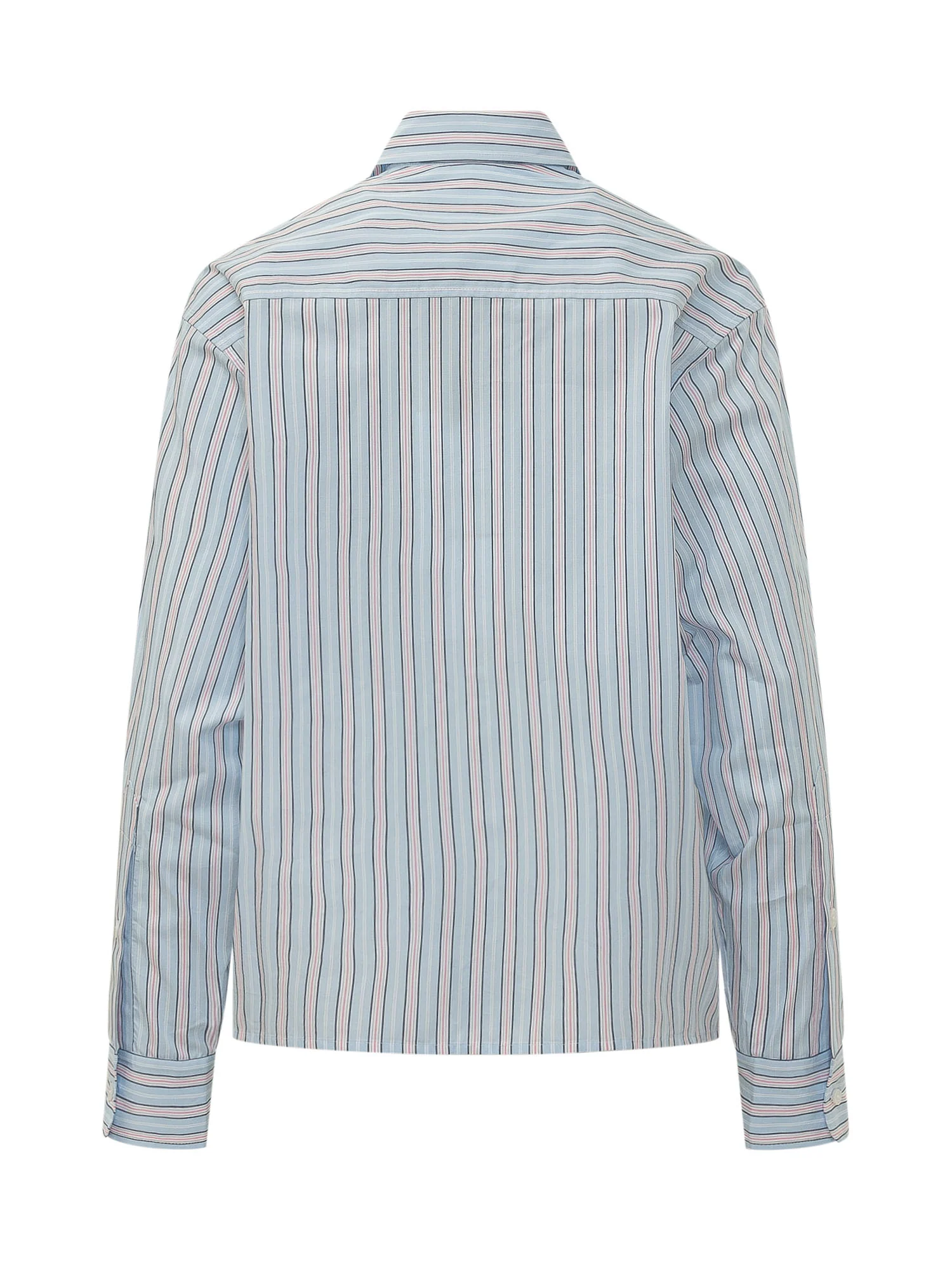 Des Phemmes Striped Mini Shirt with Unique Embellishments - Image 2