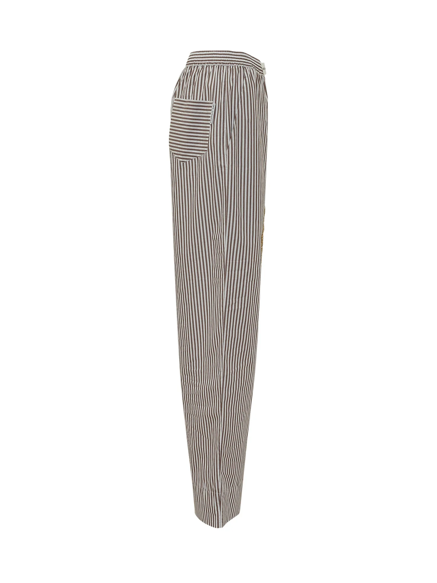 Des Phemmes Stylish Striped Trousers with Embroidery - Image 3