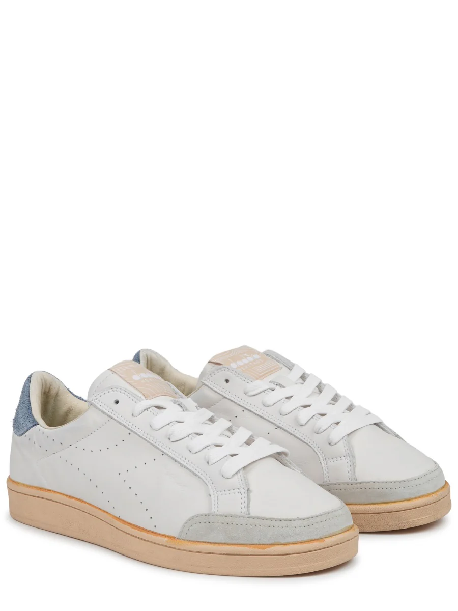 Diadora Prestige Plain Used Leather Sneakers for Men - Image 2