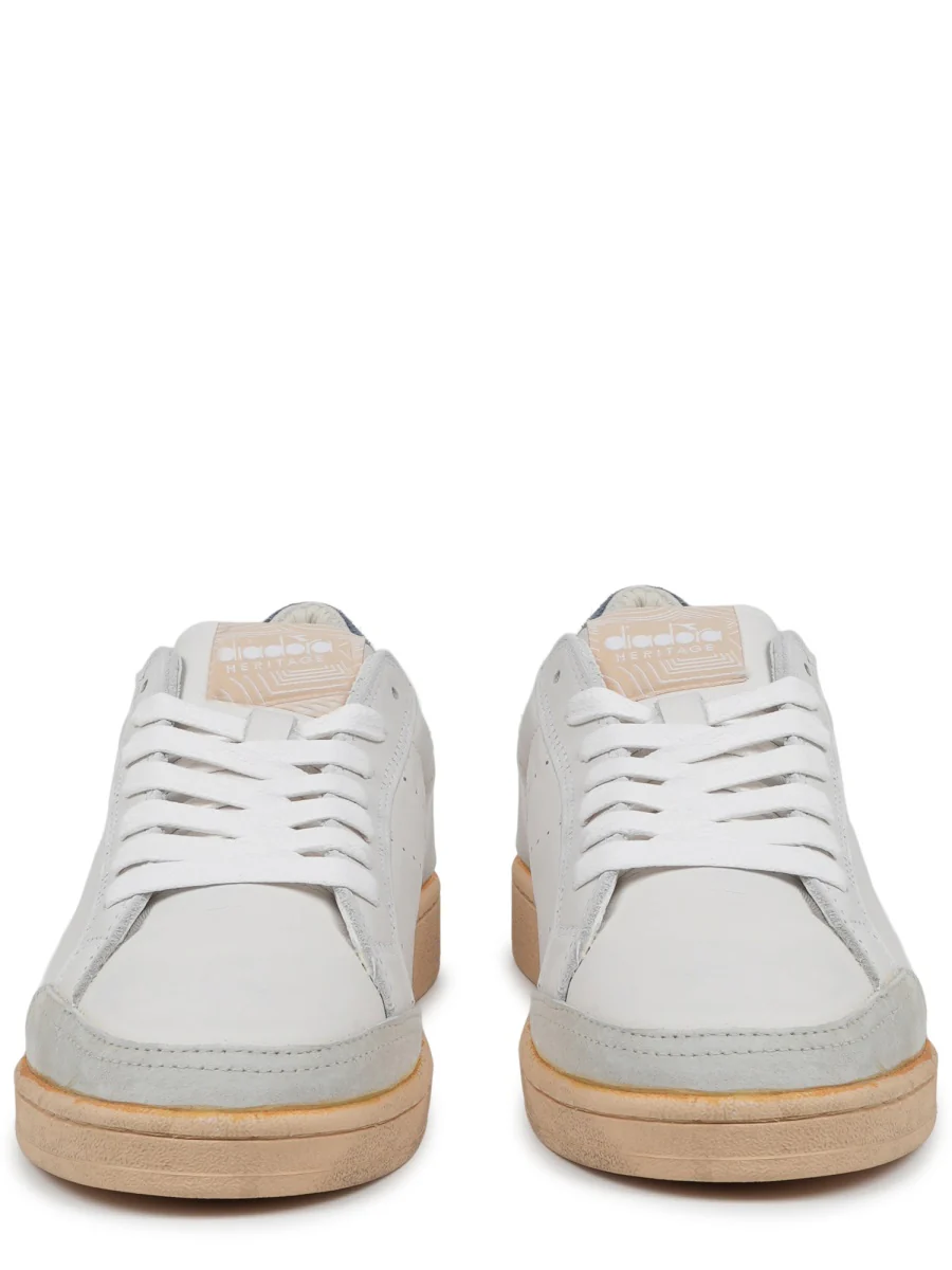 Diadora Prestige Plain Used Leather Sneakers for Men - Image 3