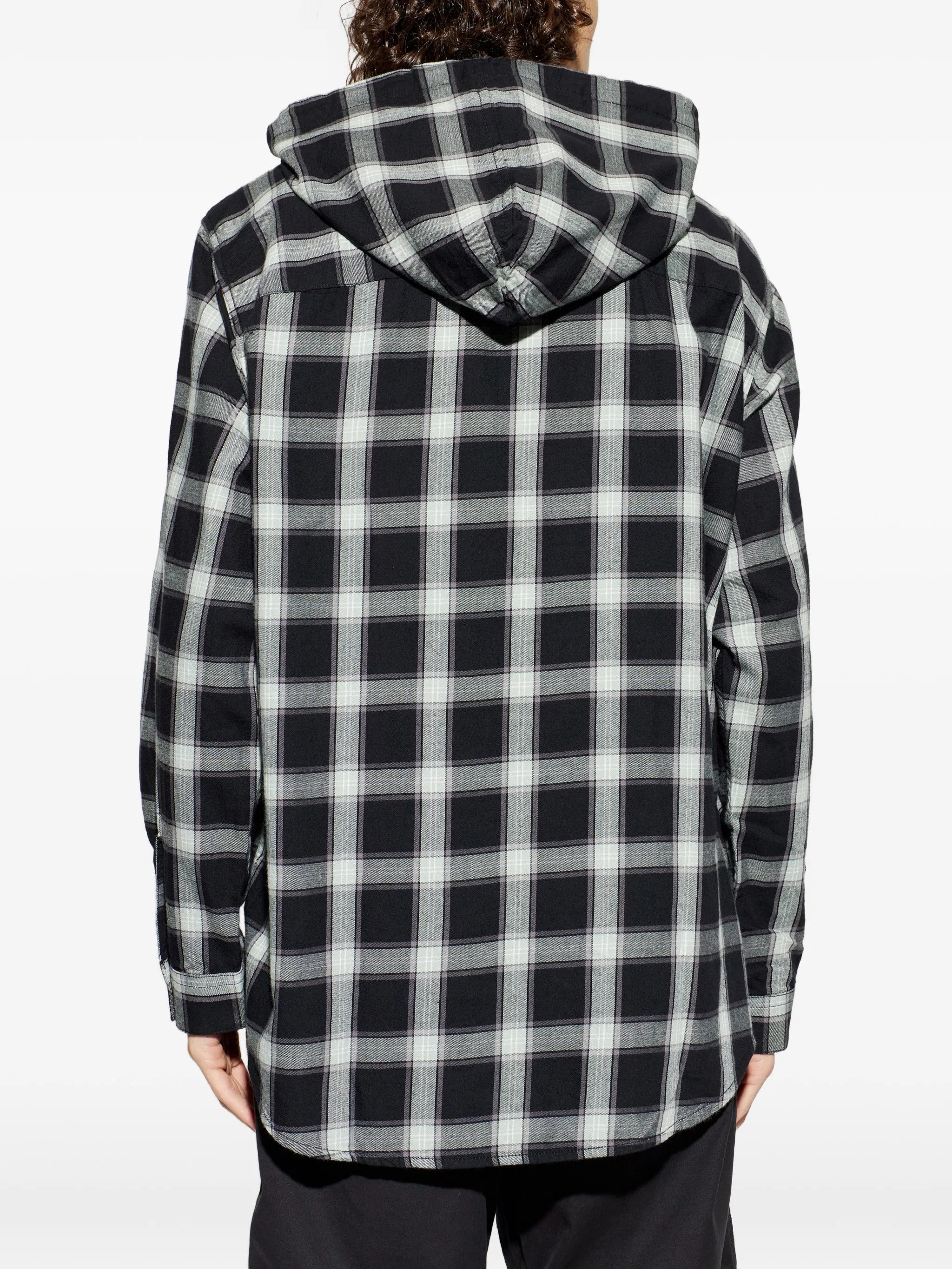 Diesel Button-Up Hooded Shirt in Size 48 - Image 4