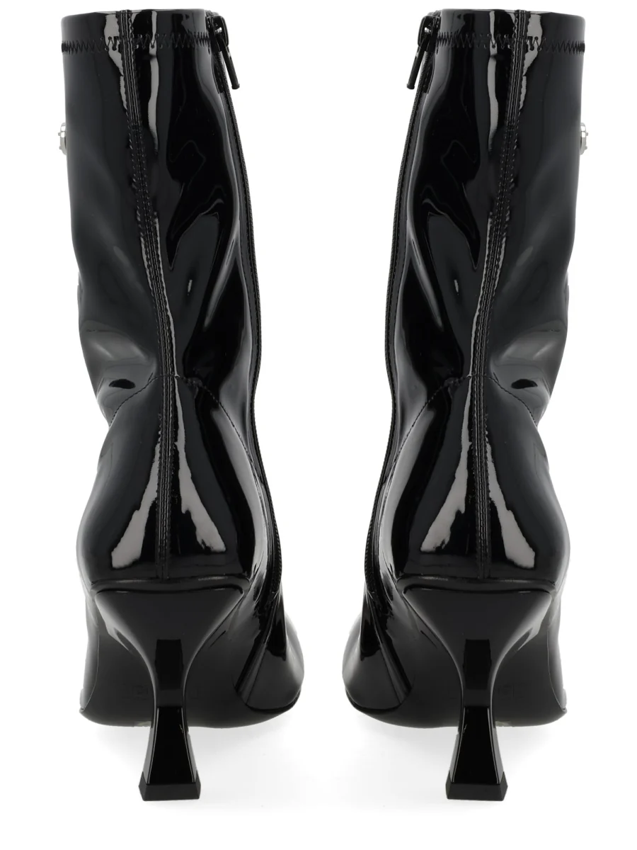 DIESEL D-Amber-Ankle Boots in Patent Stretch PU - Image 4