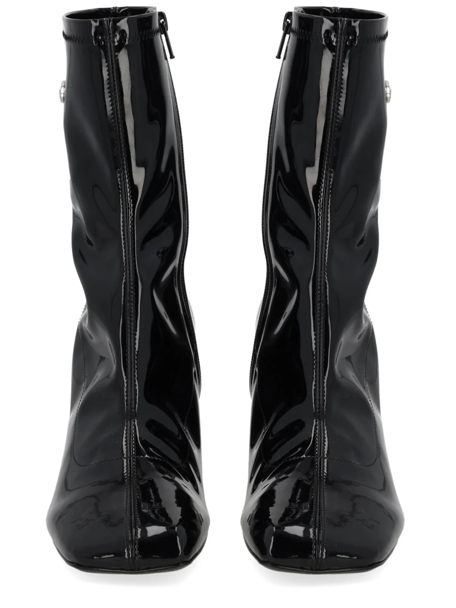DIESEL D-Amber-Ankle Boots in Patent Stretch PU - Image 7