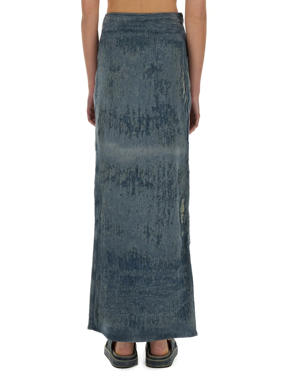 DIESEL Denim Midi Skirt - Image 3