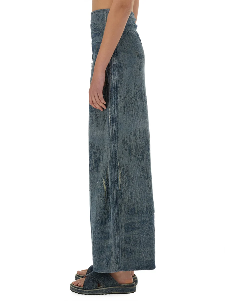 DIESEL Denim Midi Skirt - Image 4