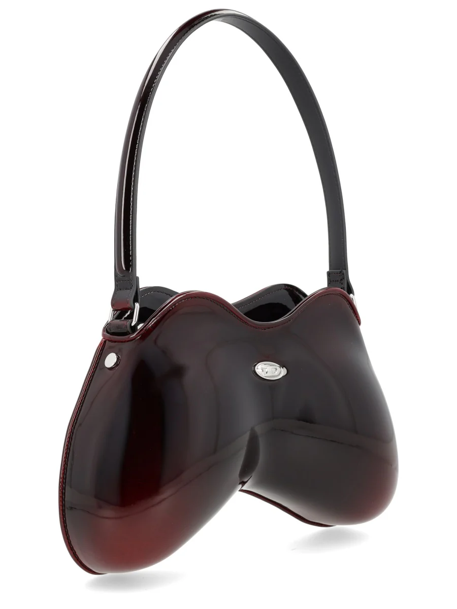 Diesel Double-D-Rigid Shoulder Bag in Dégradé Glossy PU - Image 5