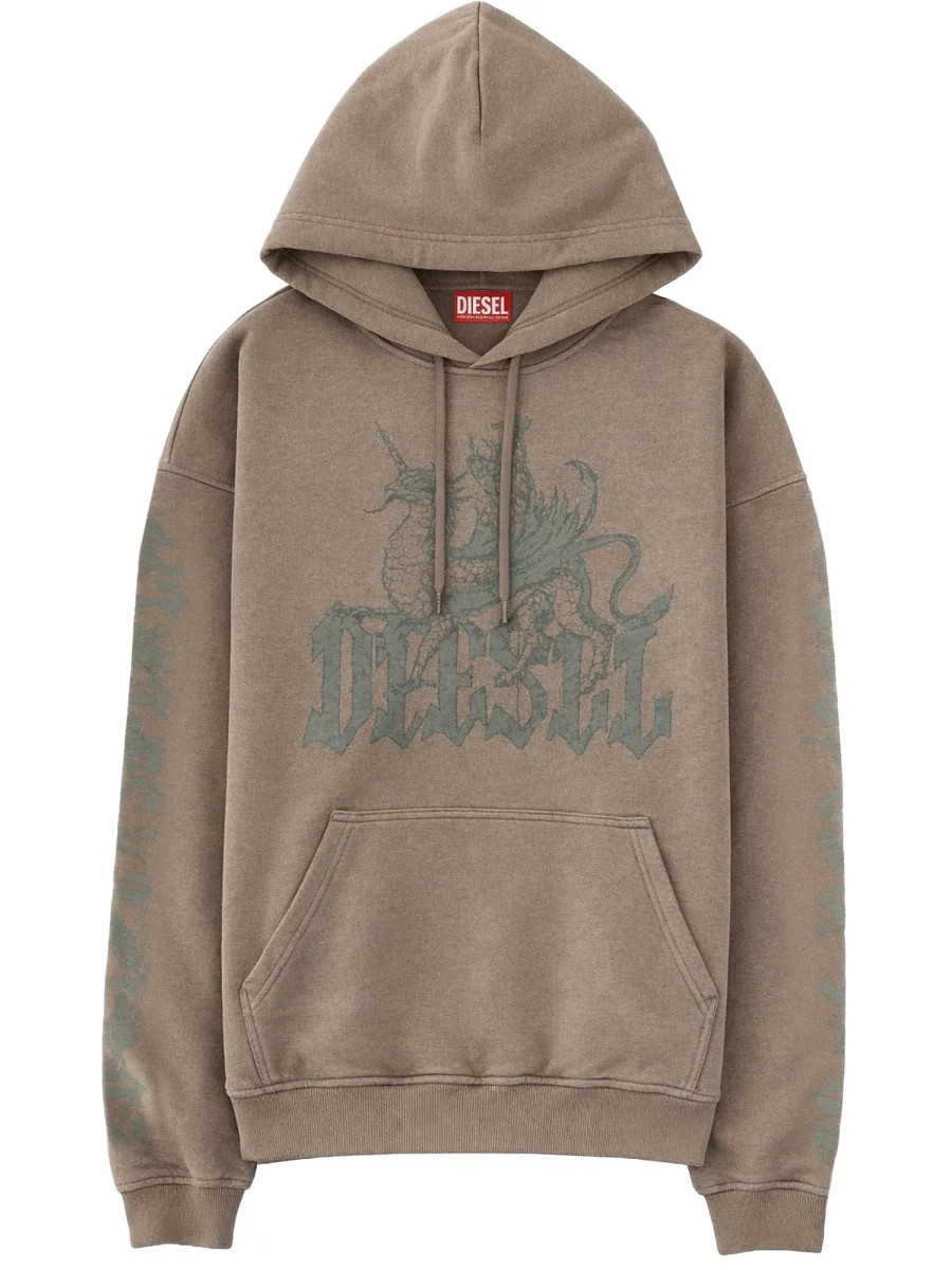 Diesel Essential Sweatshirt for Men - 92% Cotton & 8% Hemp
