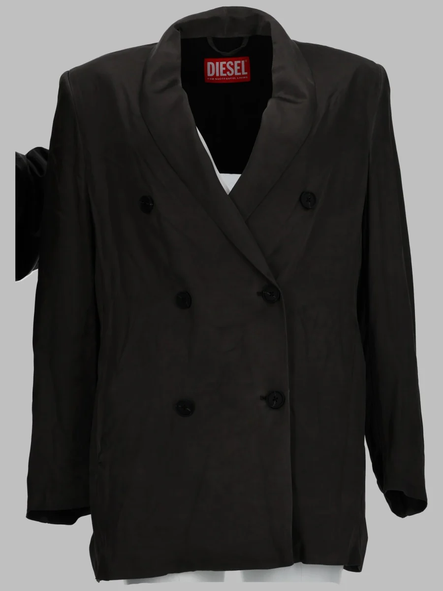 Diesel Fluid Viscose Jacket for Women - Relaxed Fit