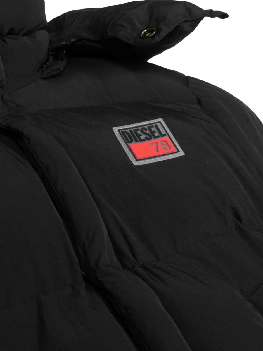 Diesel Kids Down Jacket with Hood - Image 3