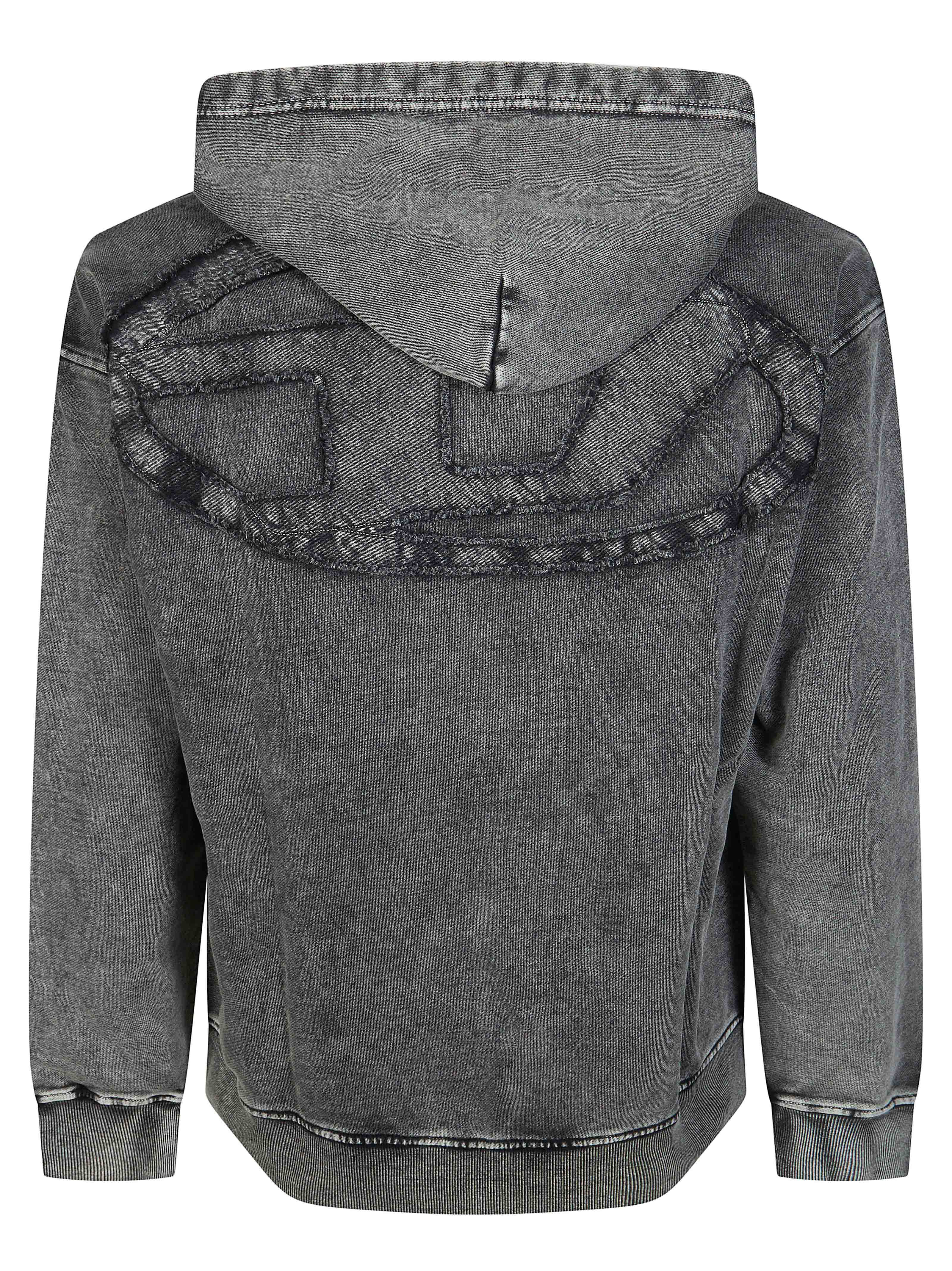 Diesel Men's Hoodie with Raw-cut Back Patch - Image 2