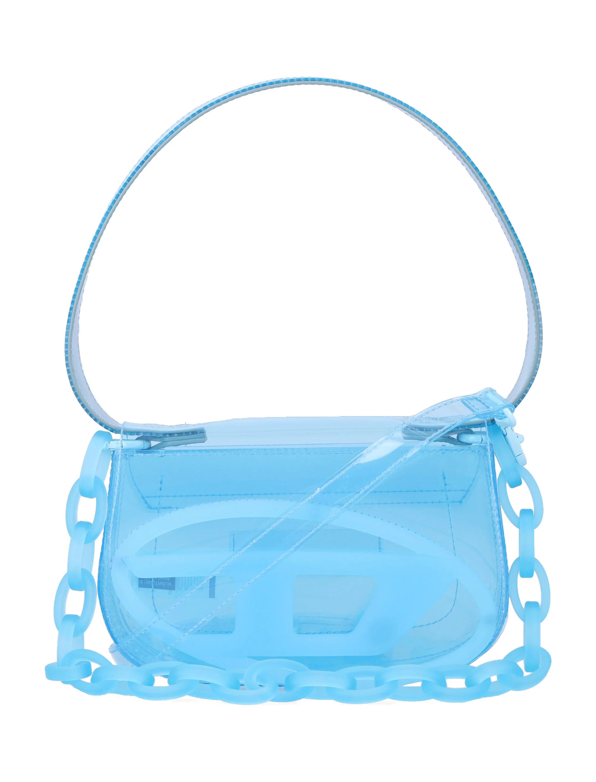 Diesel Mini Translucent Handbag with Chunky Chain Design