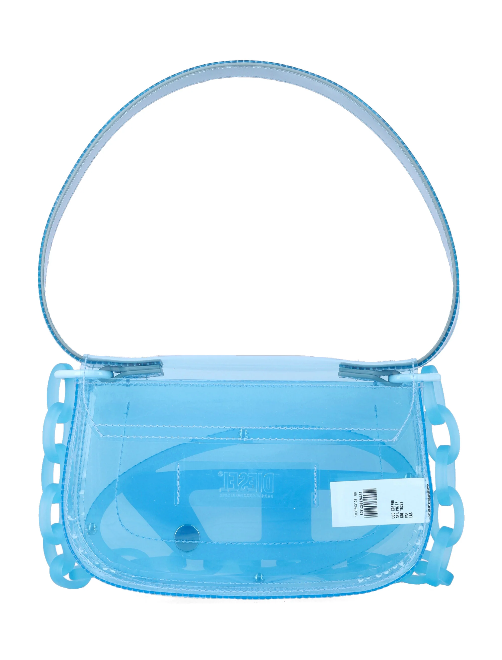 Diesel Mini Translucent Handbag with Chunky Chain Design - Image 3