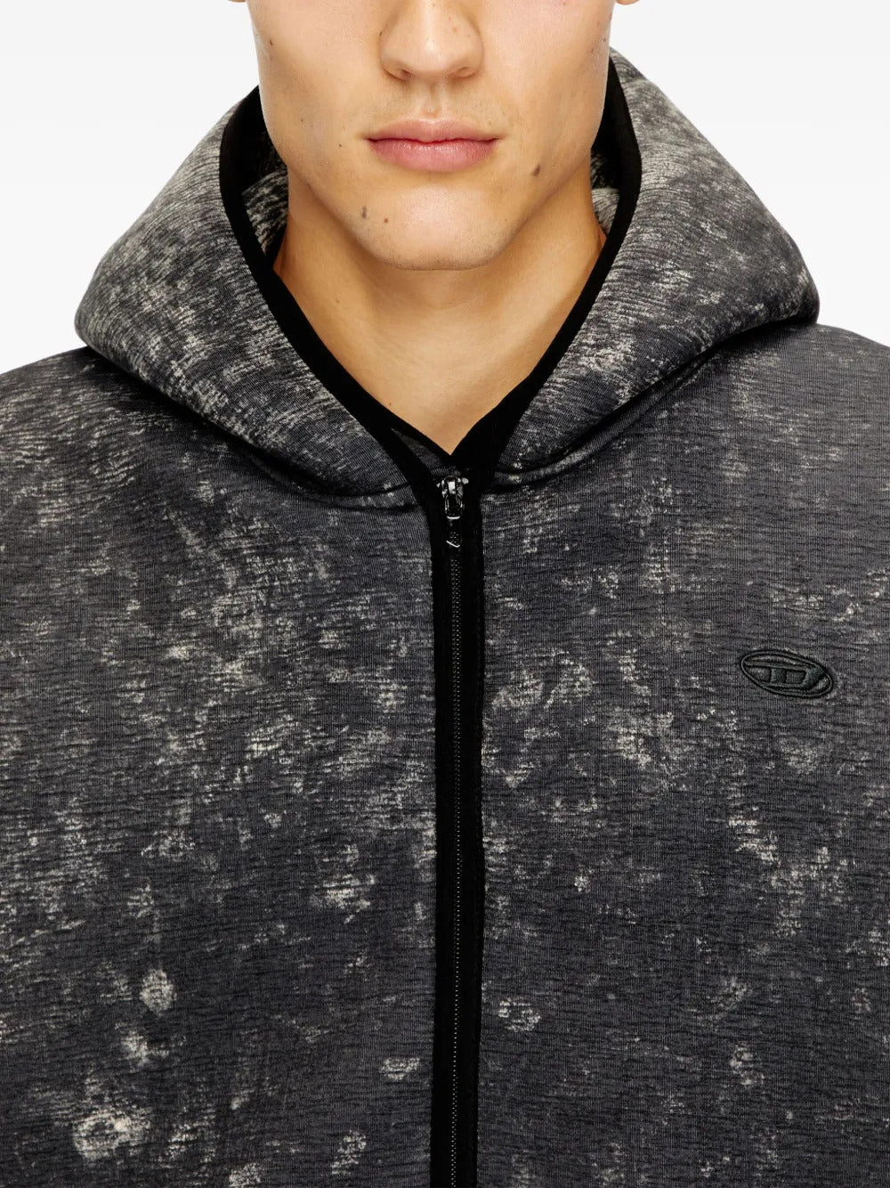 Diesel ReThexed Fit Hooded Sweater with Silk Trim - Size M - Image 4