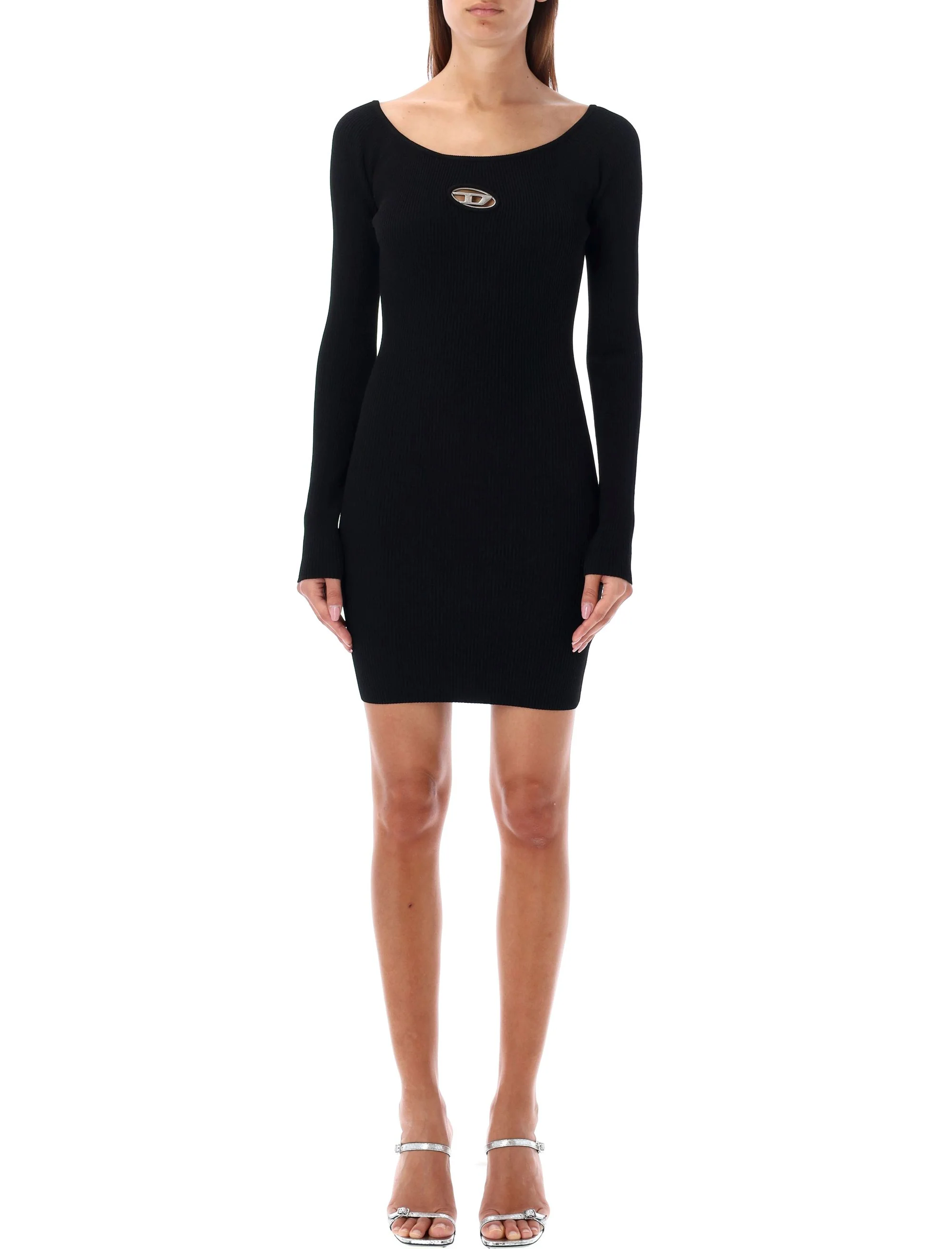 DIESEL Ribbed Logo-detail Dress - Image 5