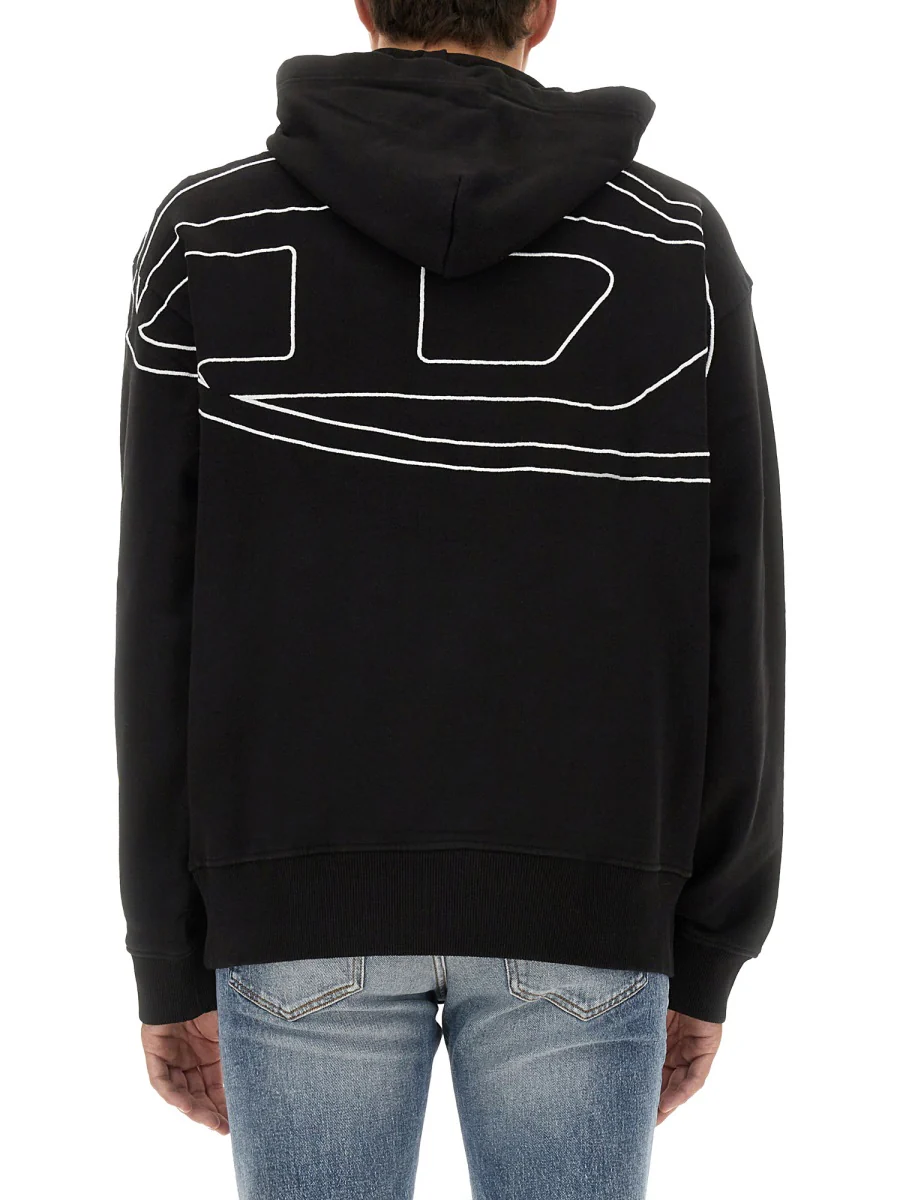 DIESEL S-macs Logo-embroidered Hoodie - Image 5