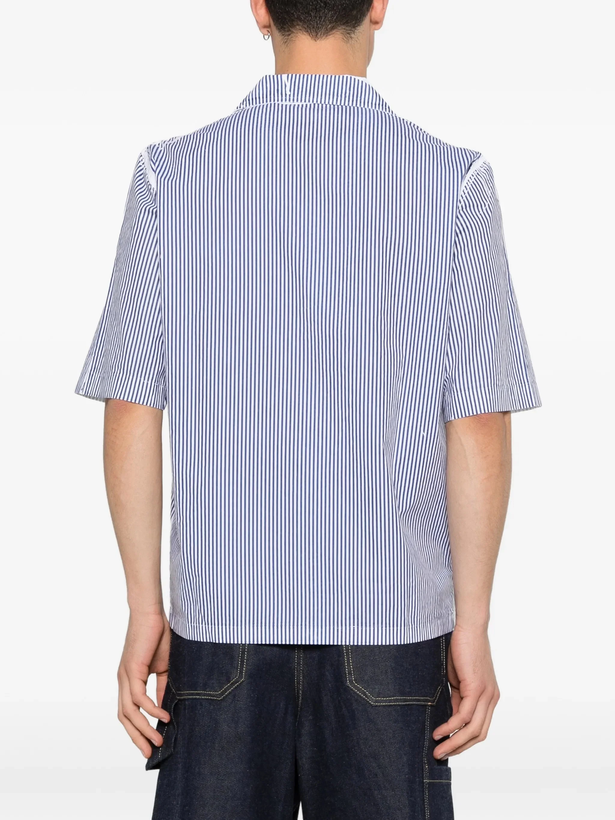 Diesel Short Sleeve Button-Down Shirt Size 48 with Embroidered Logo - Image 3